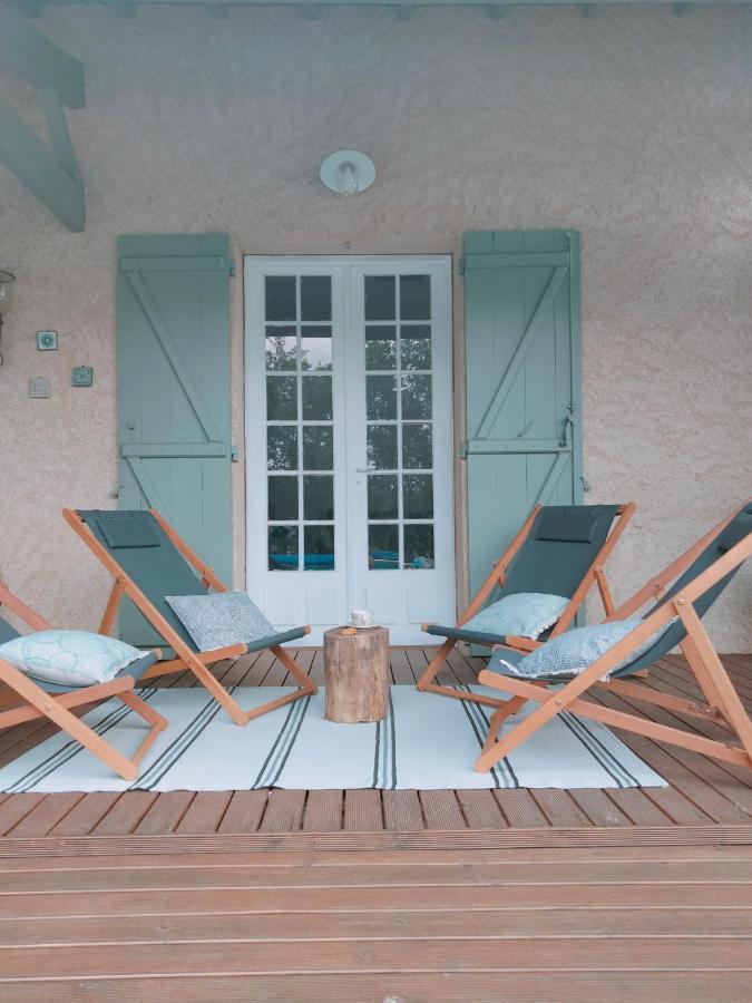 Chambre Familiale Anna "Mon Lit Au Pre" , Jusqu'A 4 Adultes Et 2 Enfants Avec Piscine Familles, Couples Ou Femmes Seulement Pontours 外观 照片